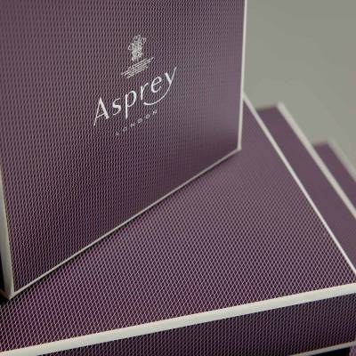 Asprey London bespoke boxes stacked upon each other